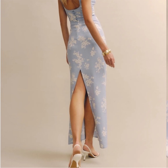Reformation Reverie Floral Maxi Back Slit Dress size 0 - Picture 4 of 14